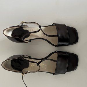 Jeau Helfeeru Brown patent sandals - 8M